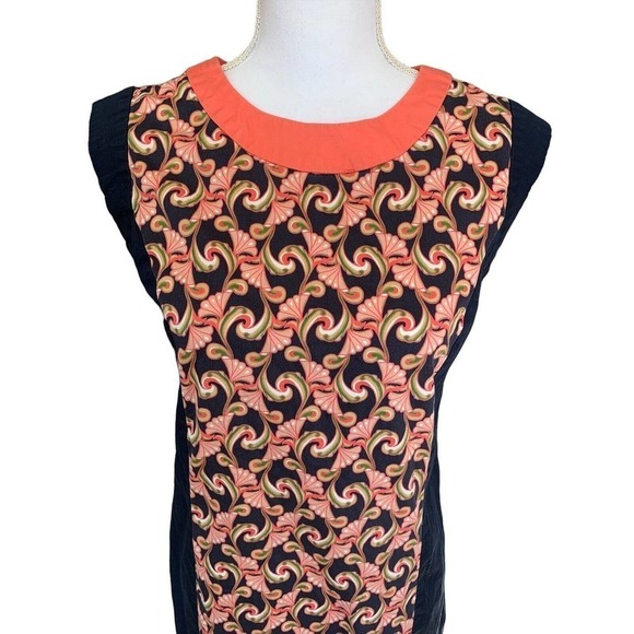 The Webster Miami Dress Womens Size 6 Sleeveless Blue Orange Zipper Back - Picture 4 of 12